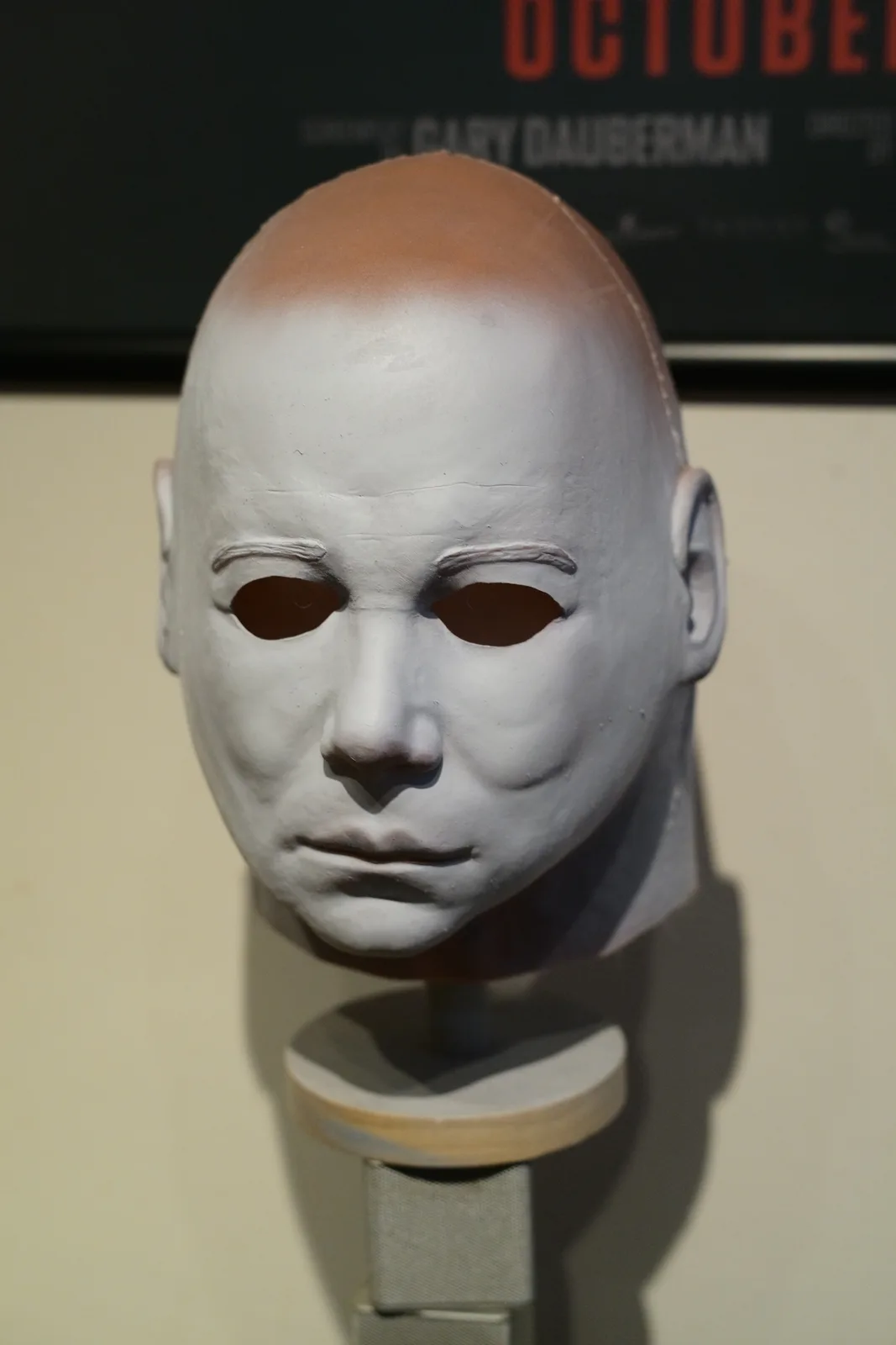 Dark Labs Cosmic Shape 78 mask painted stage from an opposite angle before weathering
