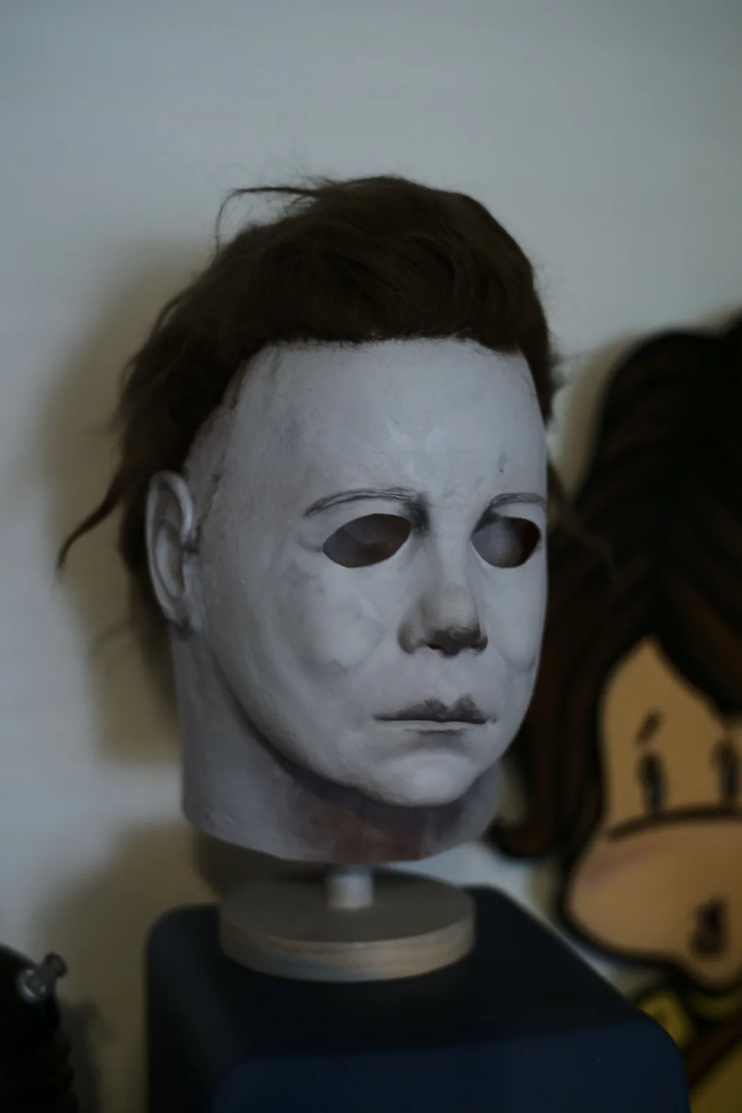 Dark Labs Cosmic Shape 78 finished mask from a front angle with styled hair