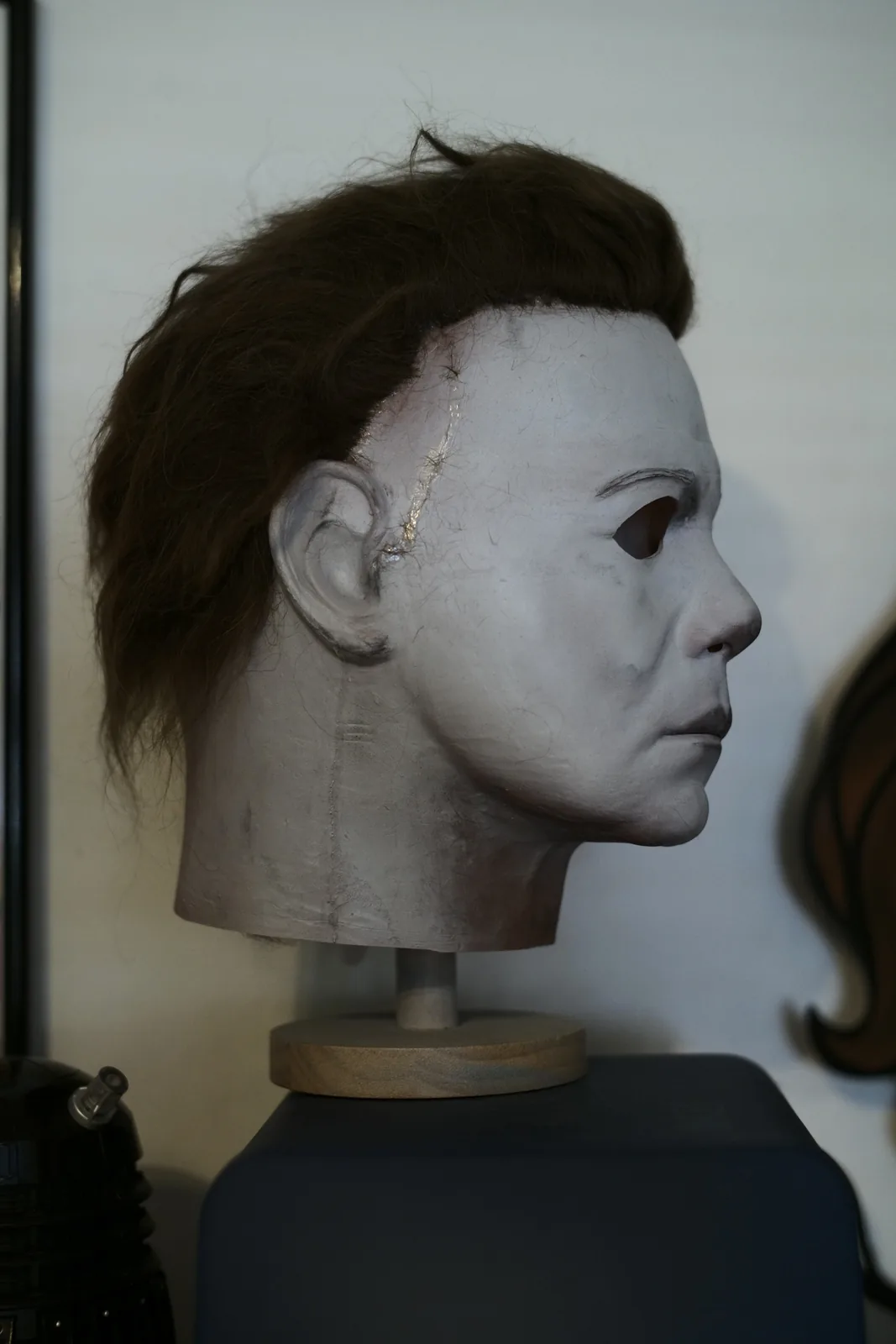 Dark Labs Cosmic Shape 78 finished mask right profile with styled mohair