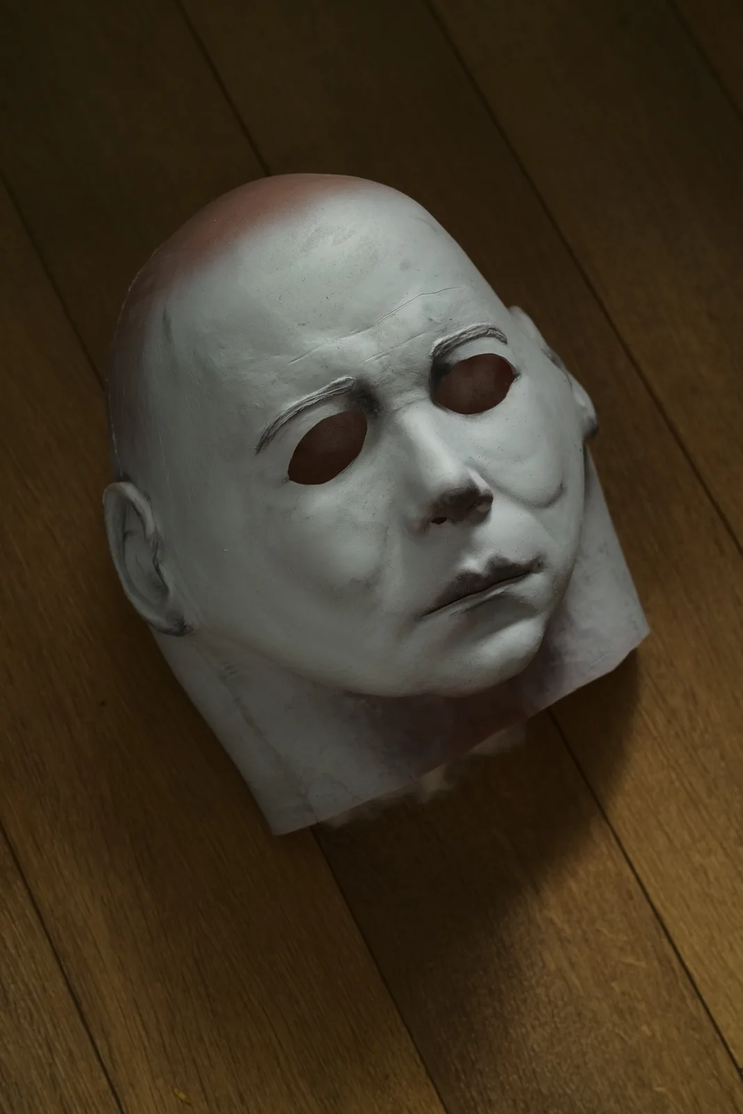 Dark Labs Cosmic Shape 78 mask angled low view after weathering