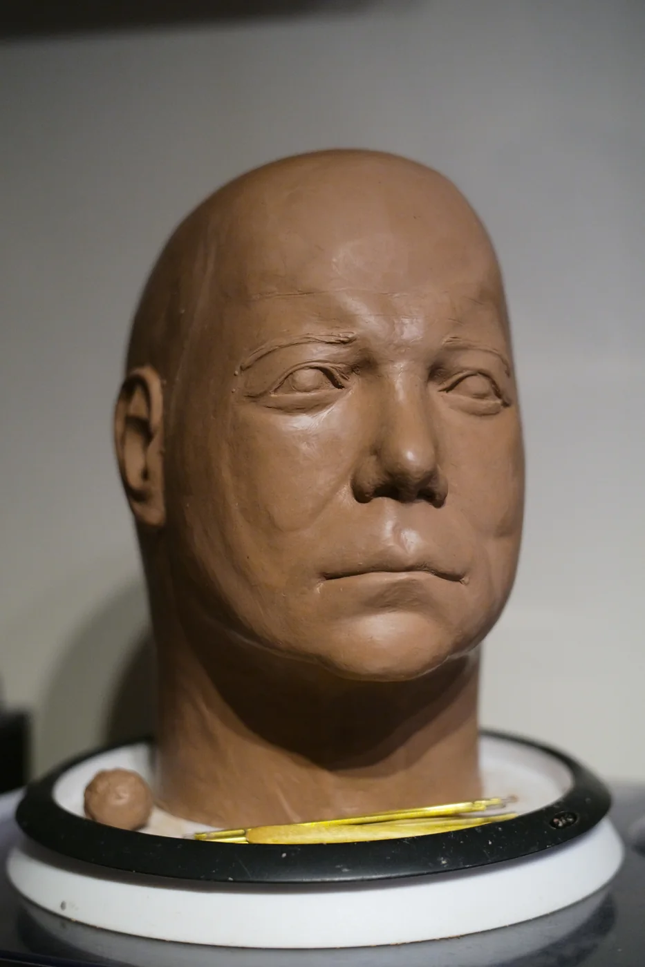 Dark Labs Kirk clay sculpt angled view showing face and head shape