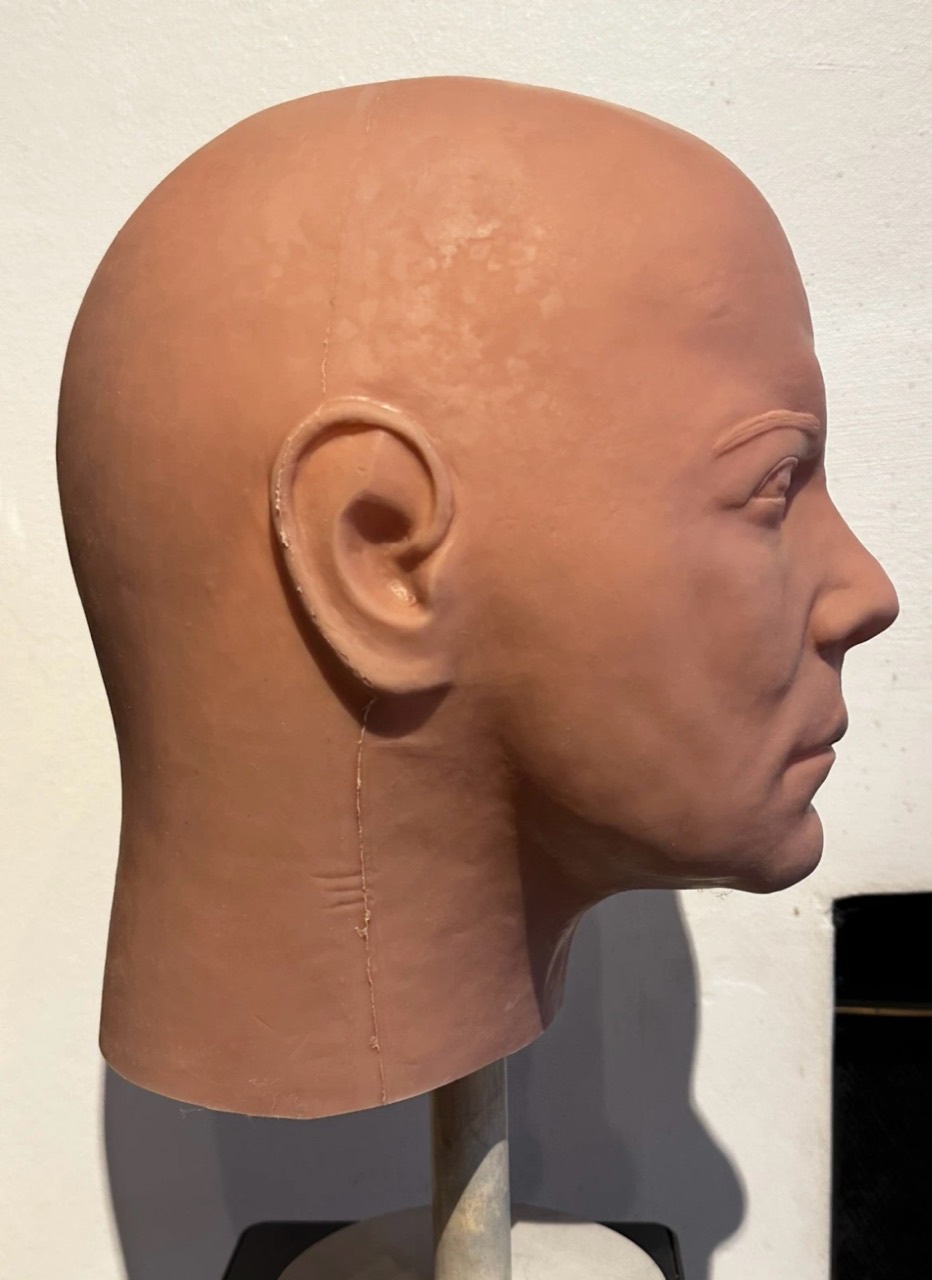 Dark Labs DL Kirk blank: Right-facing profile showing the head shape and ear.