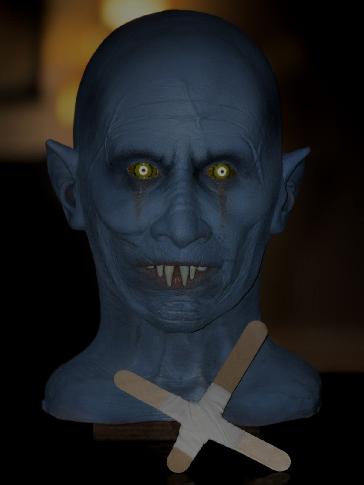 Dark Labs Salem's Lot vampire display piece photographed in low light